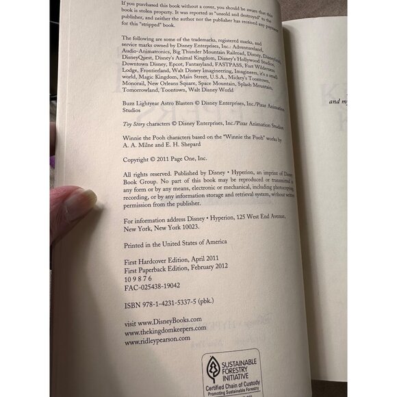 Hyperion Kingdom Keepers Ridley Pearson Books 3-4 Disney in Shadow Power Play - Picture 10 of 10